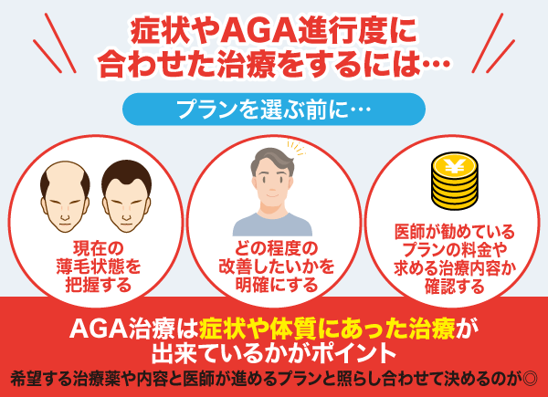 AGA治療を進める際のポイント