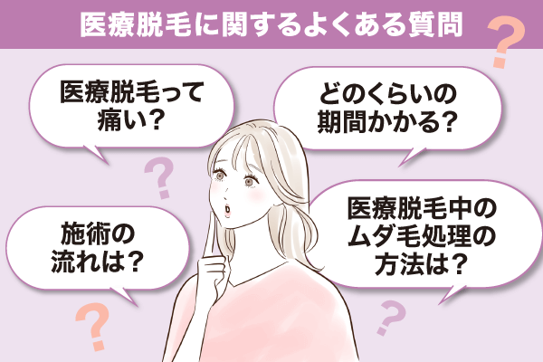 医療脱毛に関するよくある質問